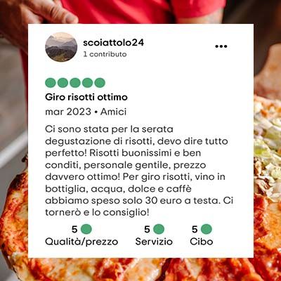 Recensione Pizzeria 360 su TripAdvisor